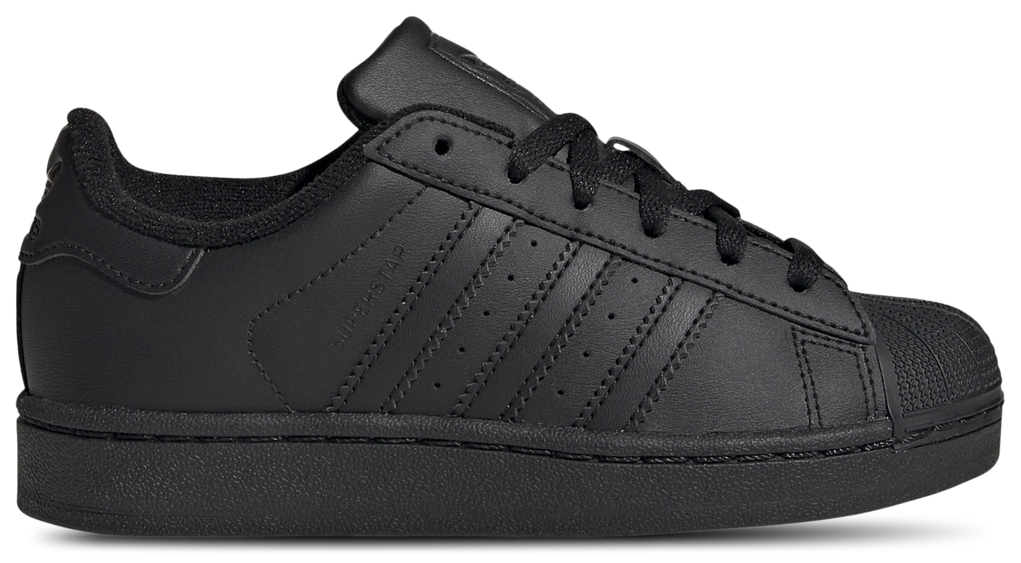 adidas Kids' Preschool Superstar II Shoes, Size 2, Black