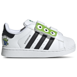 Boys' Toddler - adidas Originals Superstar - White/Black/Semi Solar Green