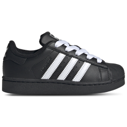 Boys' Preschool - adidas Originals Superstar II - Black/White/Black