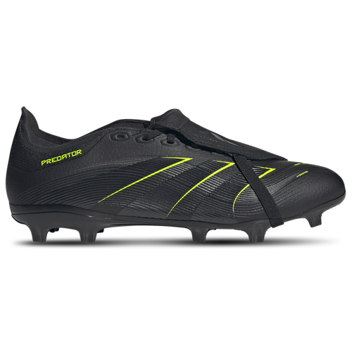 MENS - adidas Predator League Fold-Over Tongue FG/MG - Black/Carbon