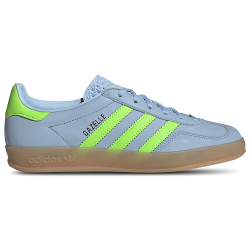 

adidas Originals Gazelle Indoor - Womens Clear Sky/Gum/Solar Green Size 9.5