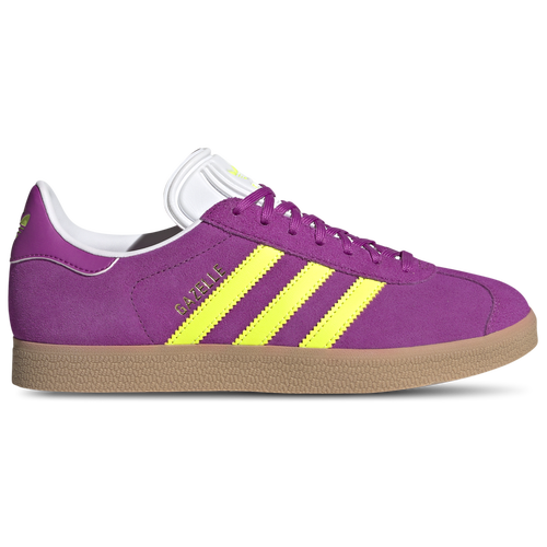 

adidas Originals Gazelle Indoor - Womens Off White/Solar Yellow/Purple Burst Size 9.5