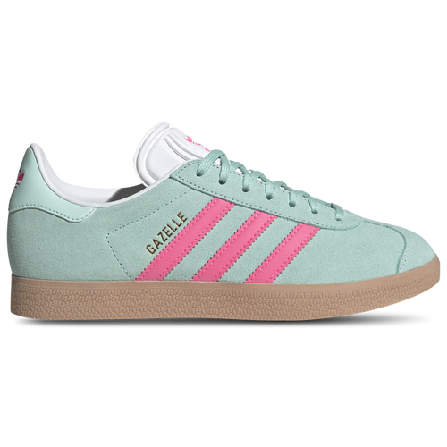 

adidas Originals Gazelle Indoor - Womens Semi Flash Aqua/Off White/Lucid Pink Size 7.0