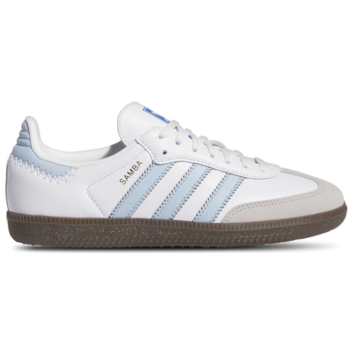 

adidas Originals Boys adidas Originals Samba Original - Boys' Grade School Tennis Shoes White/Clear Sky Blue/Gum Size 07.0