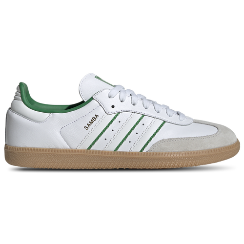 

adidas Originals Mens adidas Originals Samba - Mens Shoes White/Crystal White/Green Size 7.0