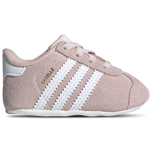 

adidas Originals Girls adidas Originals Gazelle Crib - Girls' Toddler Basketball Shoes Icey Pink/White/White Size 5.0