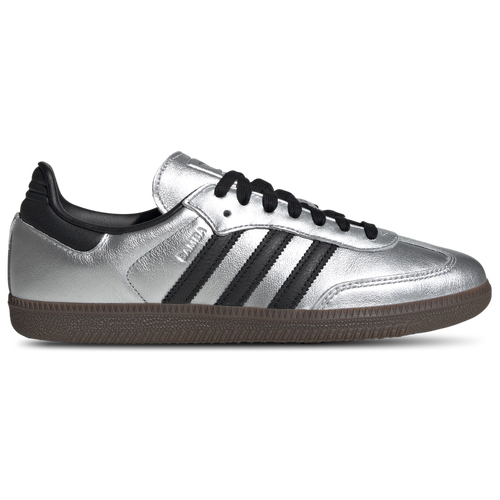 

adidas Originals Womens adidas Originals Samba OG - Womens Shoes Silver Metallic/Gum/Black Size 09.0