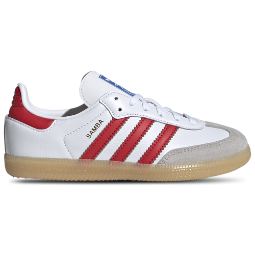 

adidas Originals Boys adidas Originals Samba - Boys' Preschool Shoes White/Red Size 13.0