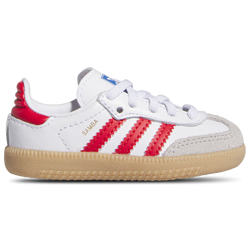 Boys' Toddler - adidas Originals Samba - White/Collegiate Red/Gum