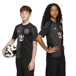 Boys' Grade School - adidas Messi Away Jersey - Pink/Black