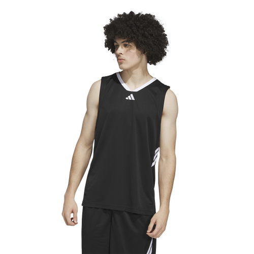  - adidas Basketball Legends Tank Top - Black/White