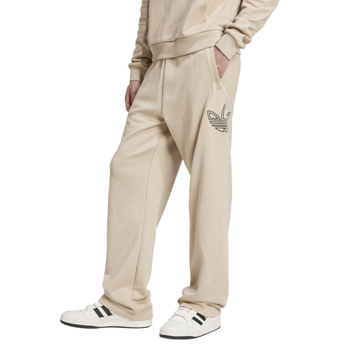 

adidas Originals Mens adidas Originals Outline Fleece Pants - Mens Wonder Beige/Wonder Beige Size XL