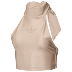 Women's - adidas Originals Tie Neck Crop Top - Ash Pearl
