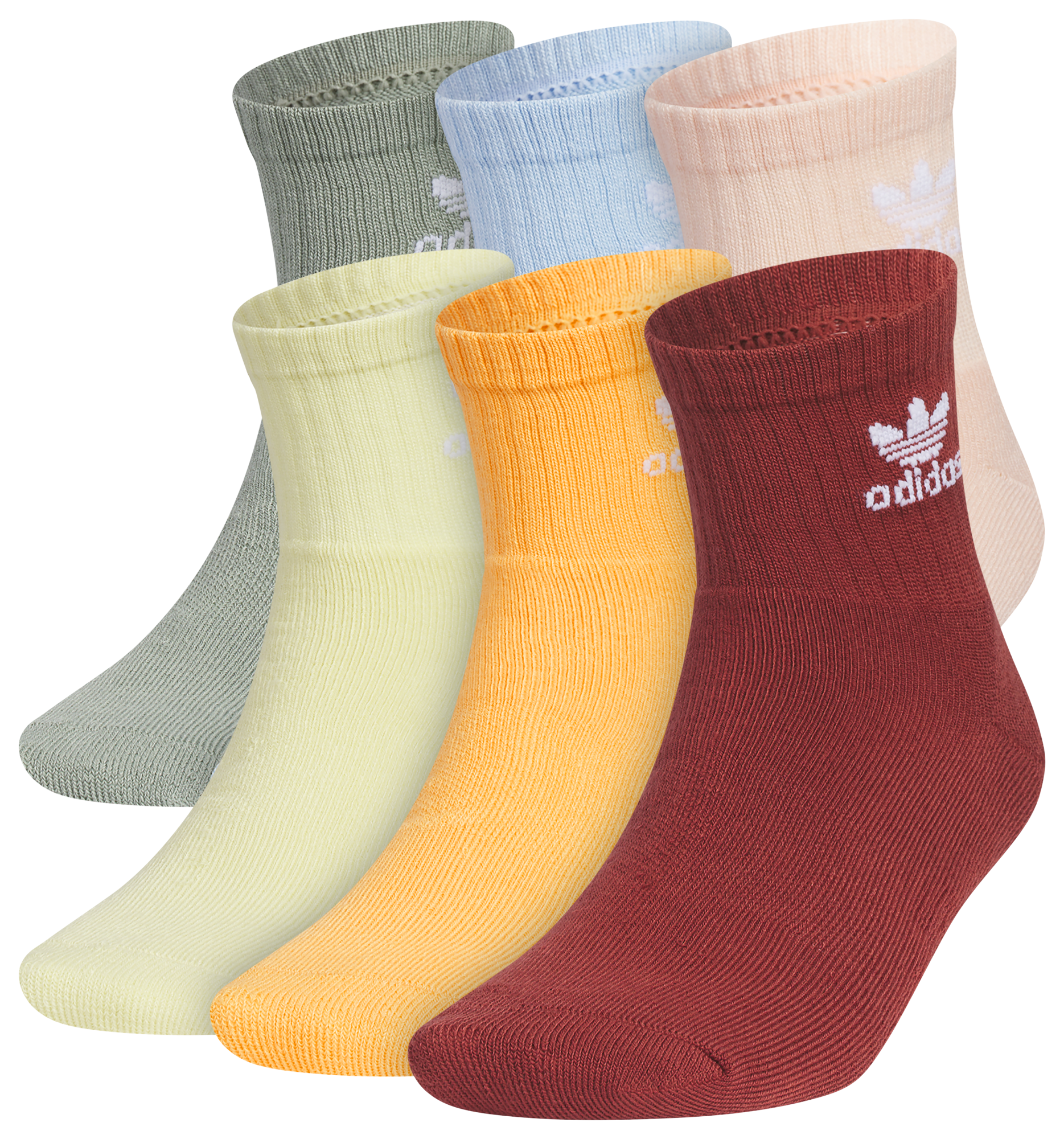 adidas Originals Trefoil 6 Pack Quarter Socks