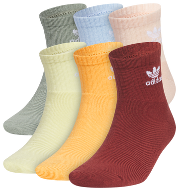 adidas Originals Trefoil 6 Pack Quarter Socks