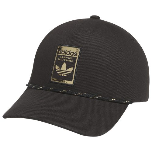 ADULT - adidas Originals 5 Paneled Limited Strapback - Black/Gold Metallic