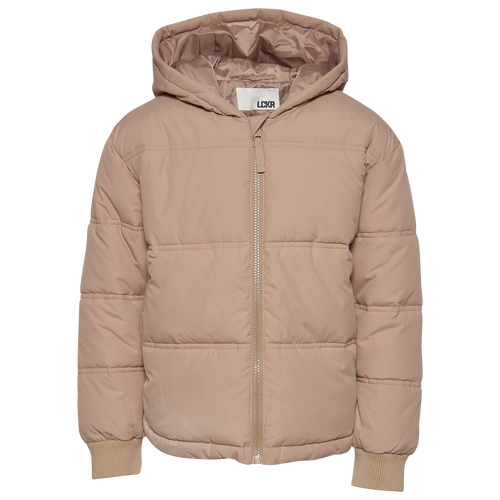 

Boys LCKR LCKR Puffer Jacket - Boys' Grade School Country Walnut Size S