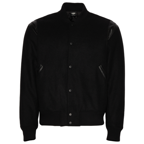 

LCKR Mens LCKR Varsity Jacket - Mens Black/Black Size L