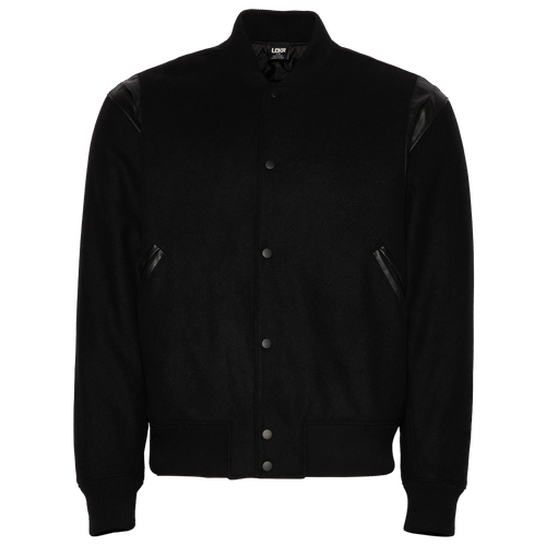 

LCKR Mens LCKR Varsity Jacket - Mens Black/Black Size S