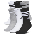 adidas Originals Remix 4.0 Crew Socks 6 Pack - Adidas White/Grey Heather Black