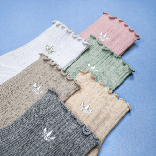 adidas Originals Ruffle Quarter Socks 3-Pack