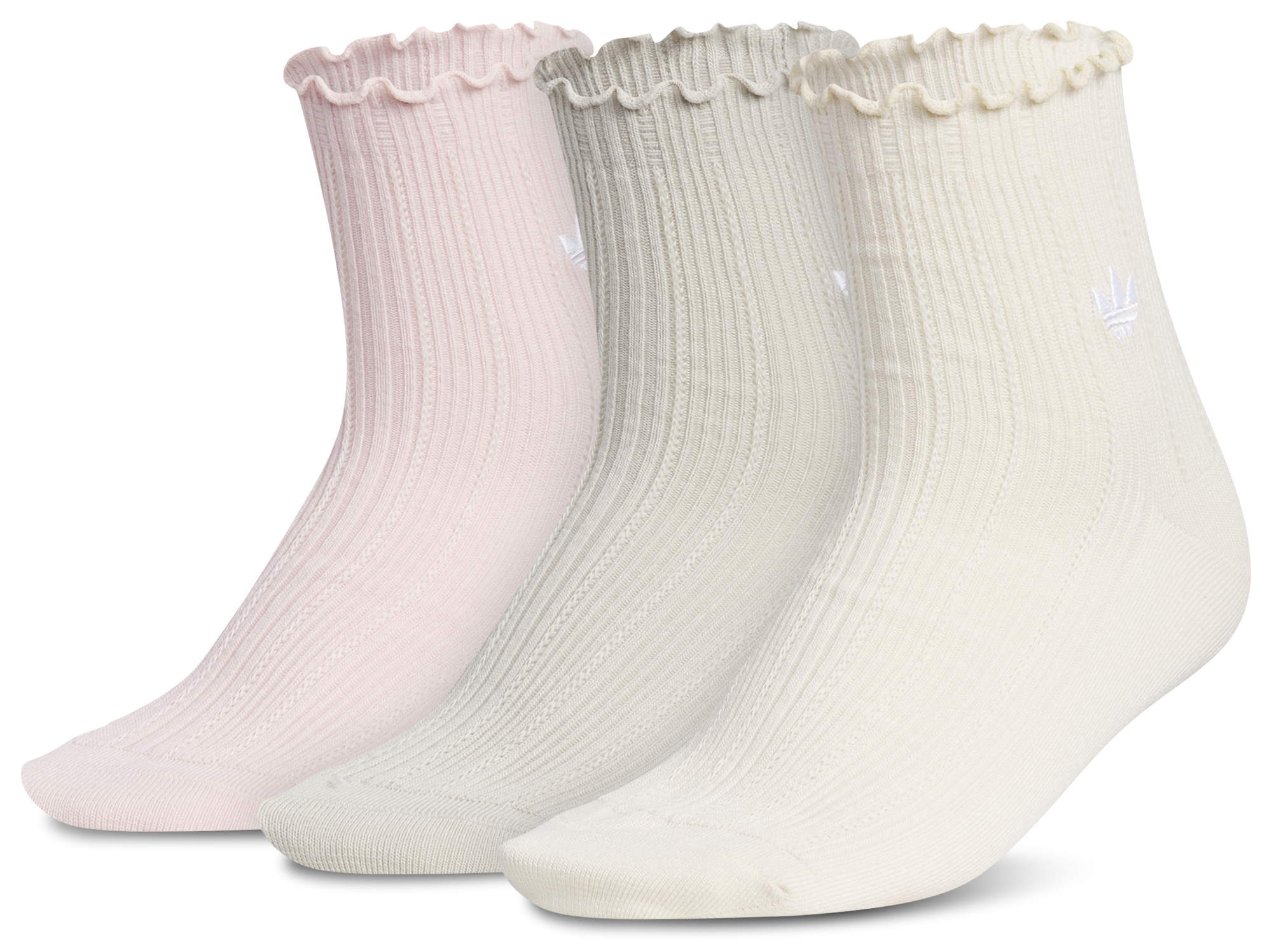 adidas Originals Ruffle Quarter Socks 3-Pack | Champs Sports
