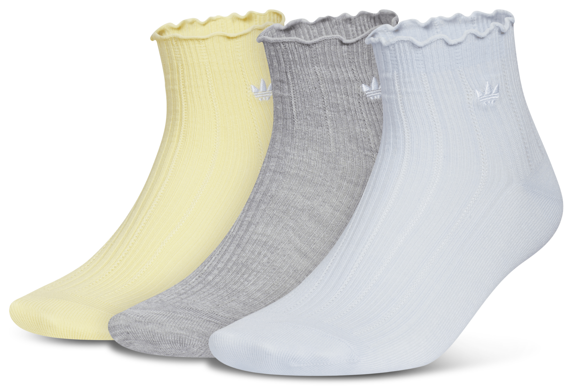 adidas Originals Ruffle Quarter Socks 3-Pack - Adult | Foot Locker