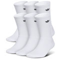 adidas Originals Trefoil 6 Pack Crew Socks - Adidas White