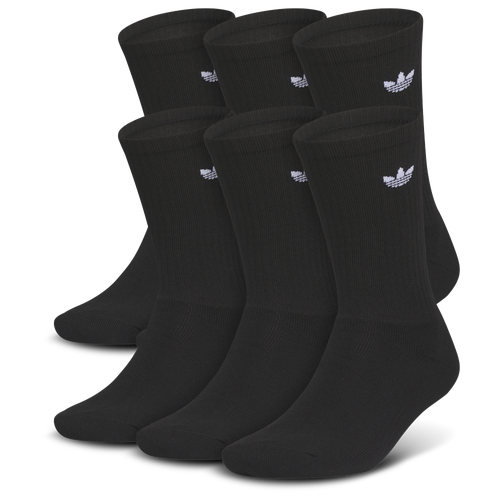 adidas Originals Trefoil 6 Pack Crew Socks - adidas Black