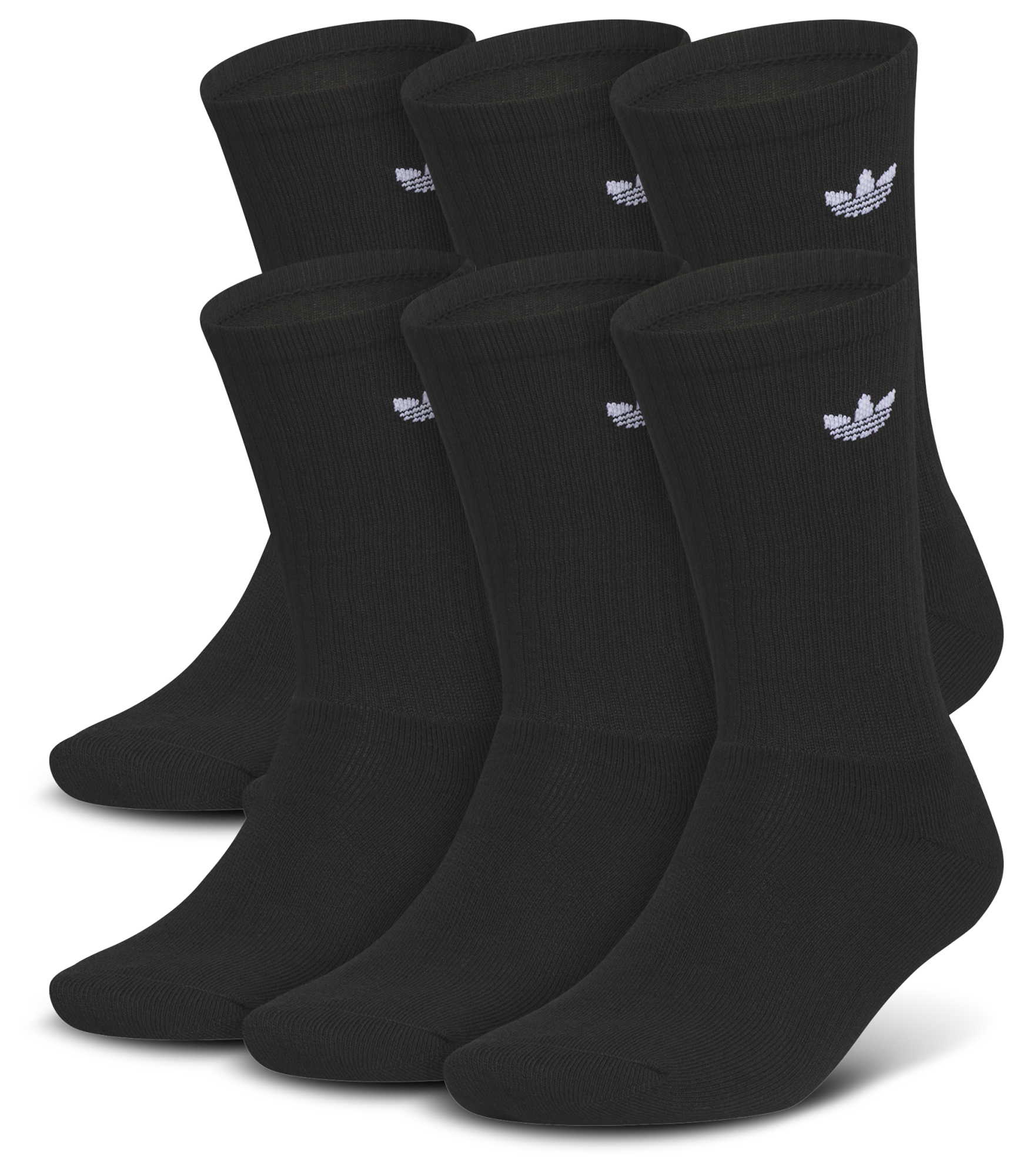 adidas Originals Trefoil 6 Pack Crew Socks - Adult