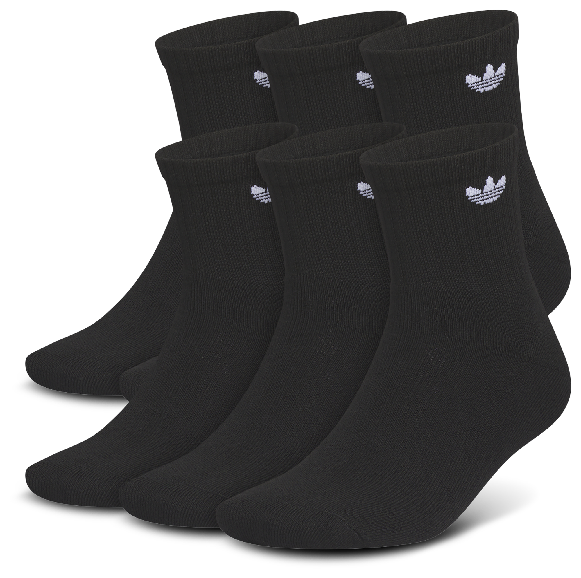 adidas Originals Trefoil 6 Pack Quarter Socks - Adult