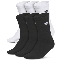 Boys' Grade School - adidas Originals Trefoil 2.0 Crew Socks 6-Pack - Black/White