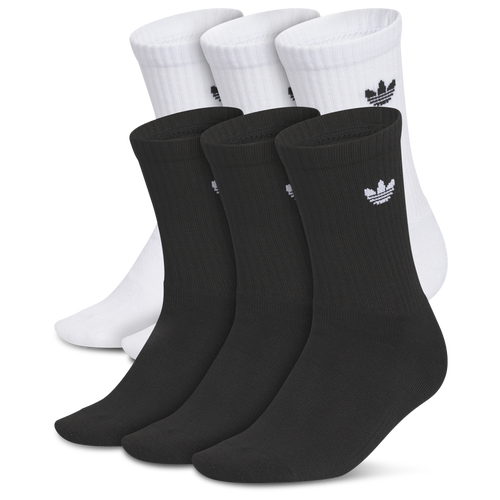  - adidas Originals Trefoil 2.0 Crew Socks 6-Pack - Black/White