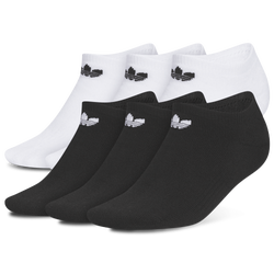 Boys' Grade School - adidas Trefoil No Show 6 Pack - Black/White