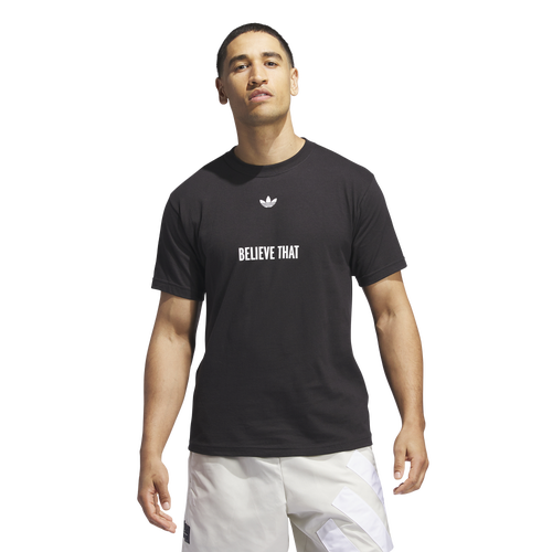 Adidas Originals Mens Adidas Ae Believe Gfx T-shirt In Black