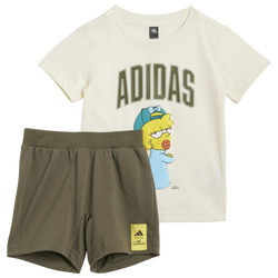 Boys' Toddler - adidas x The Simpsons T-Shirt Set - Cream White
