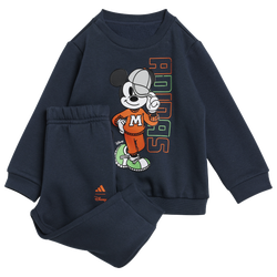 Boys' Toddler - adidas x Disney Mickey Mouse Joggers Set - Impact Orange/Aurora Ink