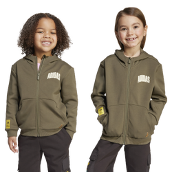 Boys' Preschool - adidas x The Simpsons Hooded Track Top - Olive Strata