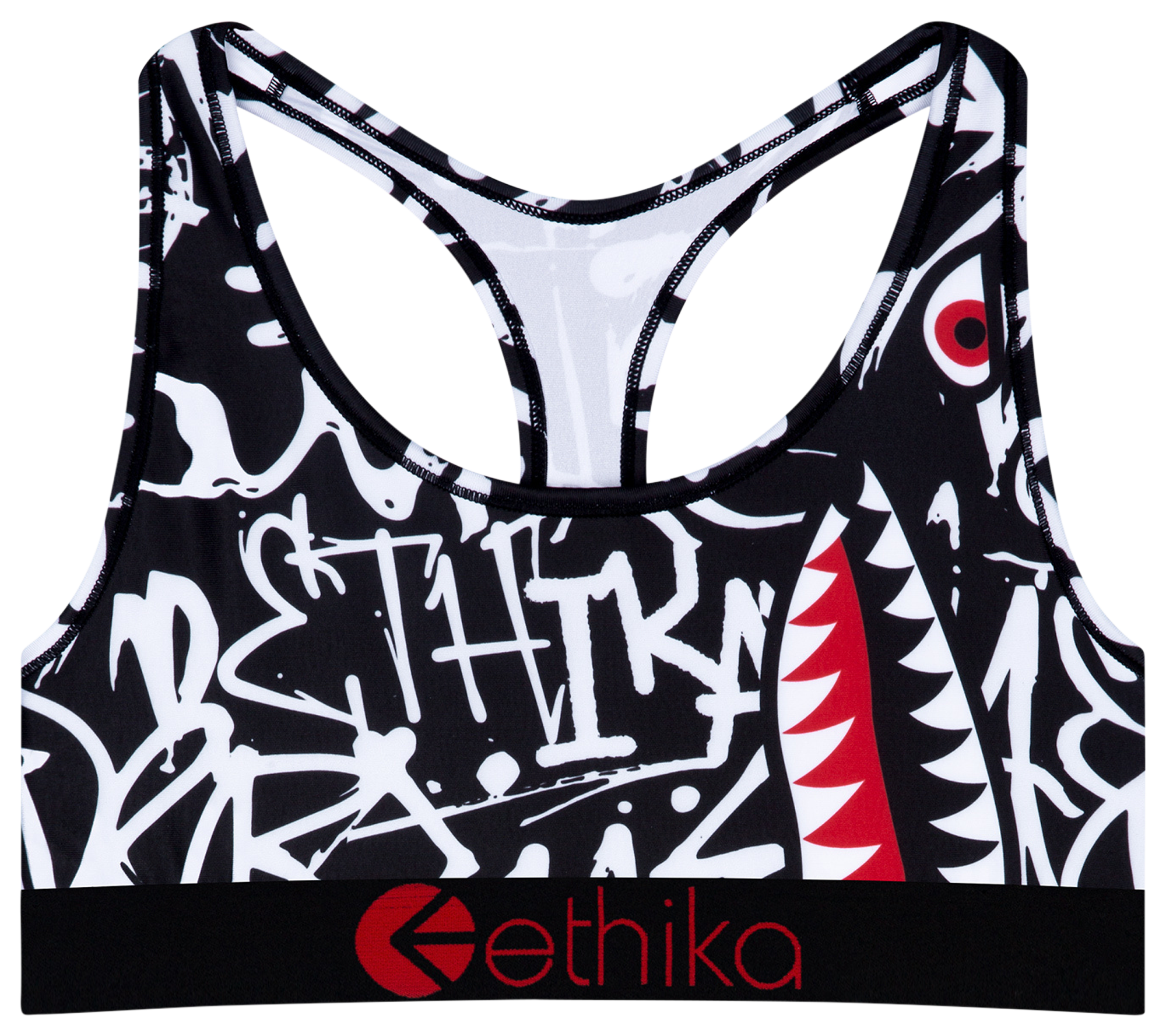 ETHIKA Womens Bomber Word Finder Boyshort Underwear Black