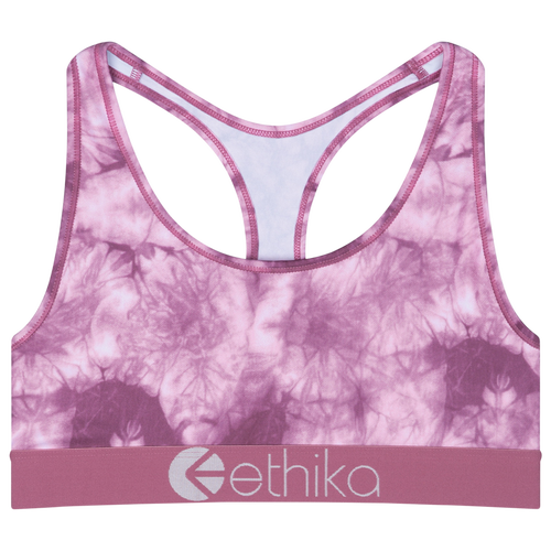 

Girls Ethika Ethika Ros-E Sports Bra - Girls' Grade School Pink/White Size L