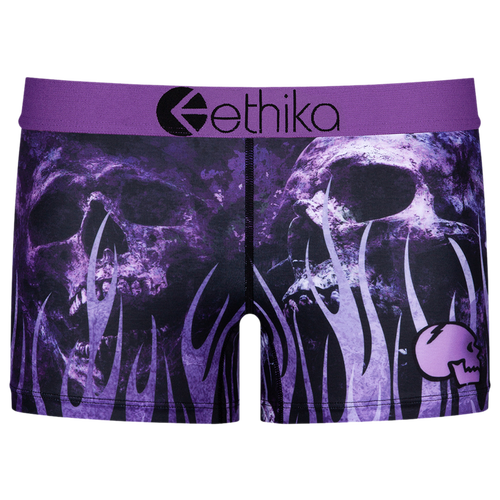 

Girls Ethika Ethika Graphic Underwear - Girls' Grade School Purple/Black Size L