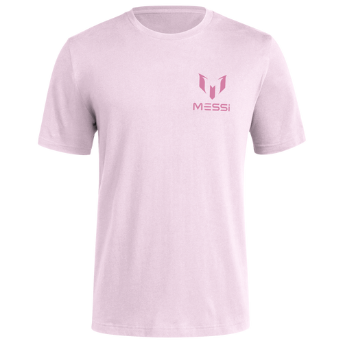 

adidas Mens adidas Tonal Messi T-Shirt - Mens Hot Pink/Light Pink Size S