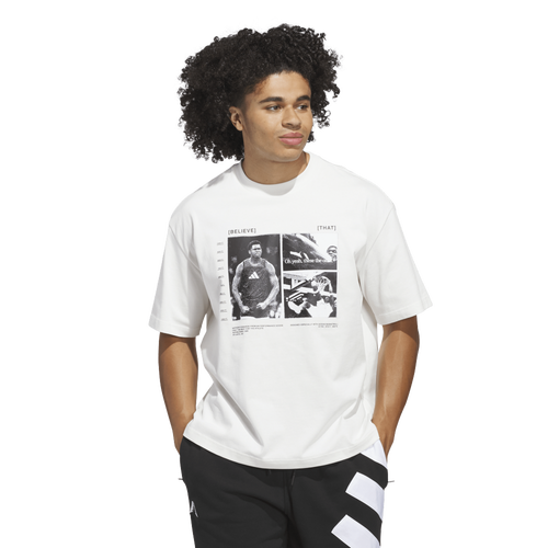 adidas Anthony Edwards Designed For Training Tee - adidas Cloud White
