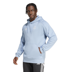 Men's - adidas Argentina 50th Anniversary Alphaskin Hoodie - Ambient Sky/Cloud White