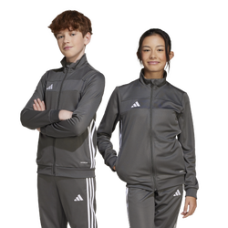 Boys' Grade School - adidas Tiro 25 Essentials Training Jacket - Grey Six/White