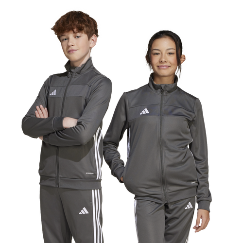 BOYS - adidas Tiro 25 Essentials Training Jacket - Grey Six/White