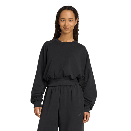 WOMENS - adidas Soft Lux Sweatshirt - Black