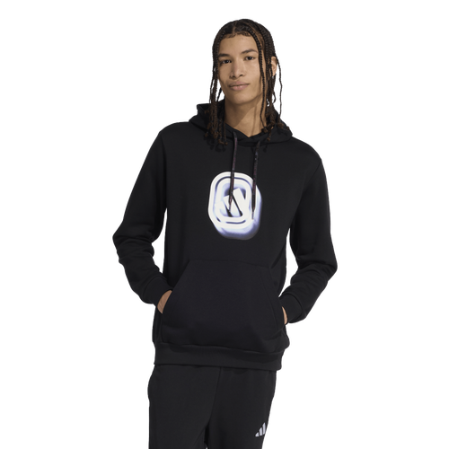  - adidas Overtime Hoodie - Black/Purple