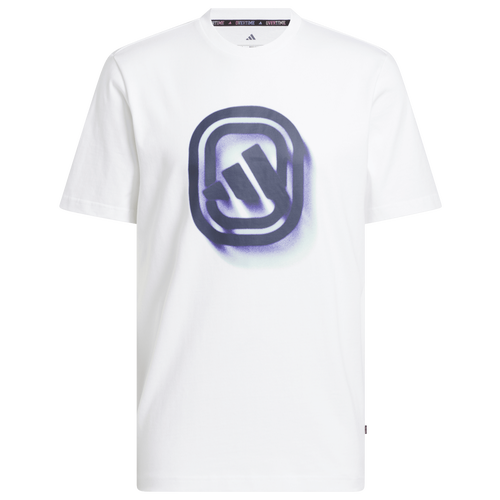MENS - adidas Overtime T-Shirt - Purple/White