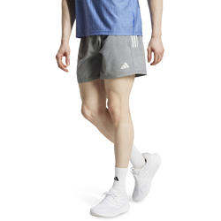 Men's - adidas Own The Run Shorts - Grey/White Melange